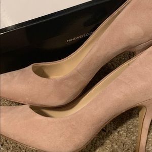 *Brand New* Nine West Flax Pink Suede Heels